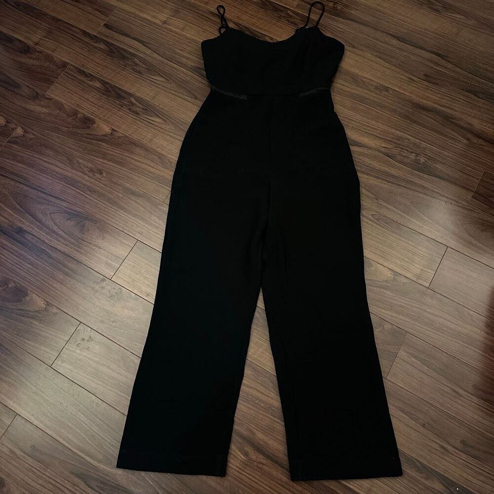NWT Anthropologie Maeve Magdalena black jumpsuit cocktail 6